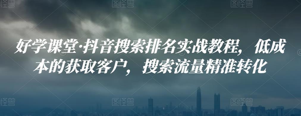 图片[1]-抖音搜索排名SEO实战教程，低成本的获取客户，搜索流量精准转化-人生海web技术分享