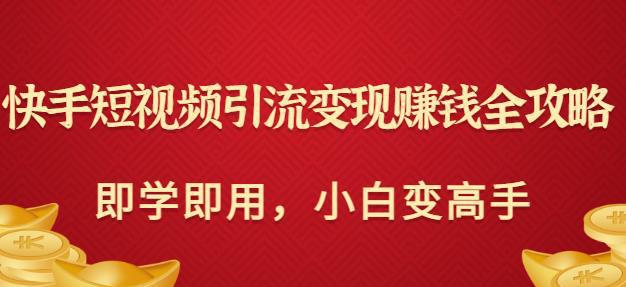 图片[1]-快手短视频引流变现赚钱全攻略：即学即用，小白变高手（价值980元）-人生海web技术分享