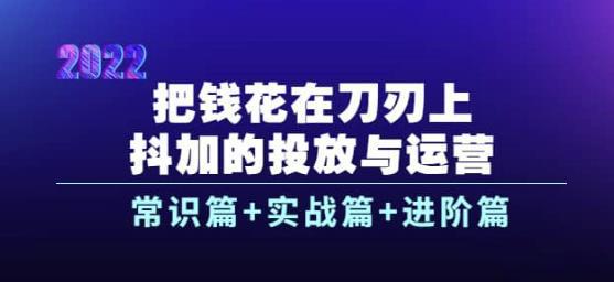 图片[1]-把钱花在刀刃上，抖加的投放与运营：常识篇+实战篇+进阶篇（28节课）-人生海web技术分享