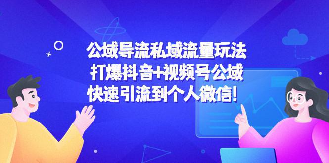 图片[1]-公域导流私域流量玩法：打爆抖音+视频号公域，快速引流到个人微信！-人生海web技术分享