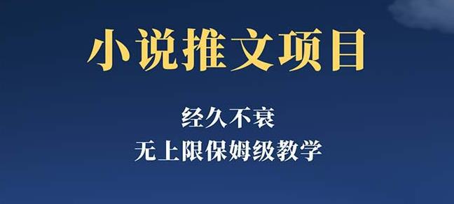 经久不衰的小说推文项目，单号月5-8k，保姆级教程，纯小白都能操作