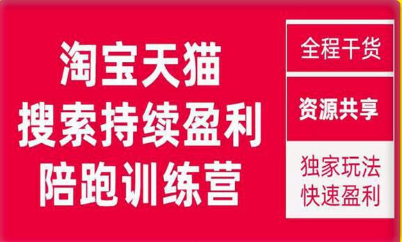 2023未见【無山】淘宝天猫搜索持续盈利陪跑训练营，独家玩法，快速盈利