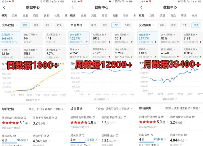 拼多多虚拟产品电商训练课：月入30000 你也行，暴利稳定，长久副业首选