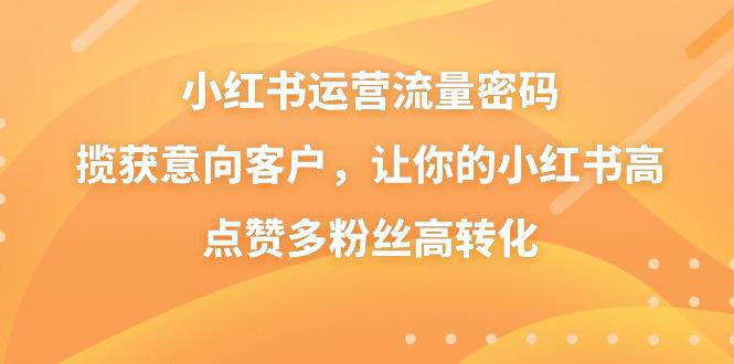 图片[1]-小红书运营技术，新兴流量密码揽获意向客户，让你的小红书高点赞多粉丝高转化-阿灿说钱