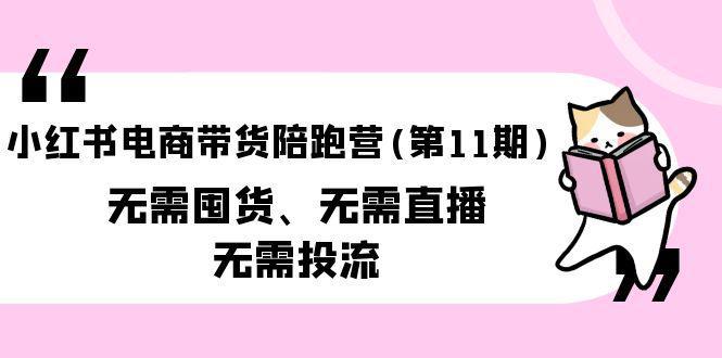 图片[1]-小红书电商带货陪跑营(第11期)无需囤货、无需直播、无需投流（送往期10套）-阿灿说钱